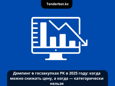 Демпинг в госзакупках РК в 2025 году: когда можно снижать цену, а когда — категорически нельзя